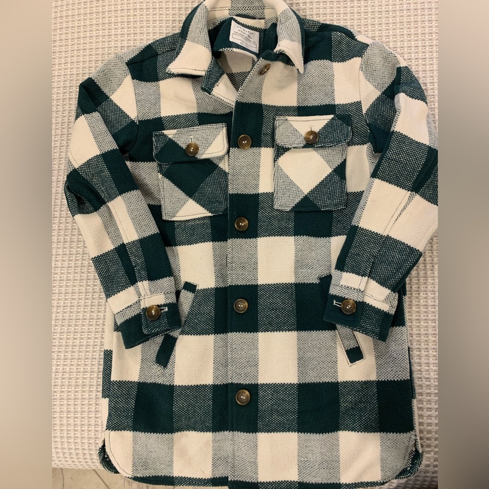 GIRLS CHECK COAT